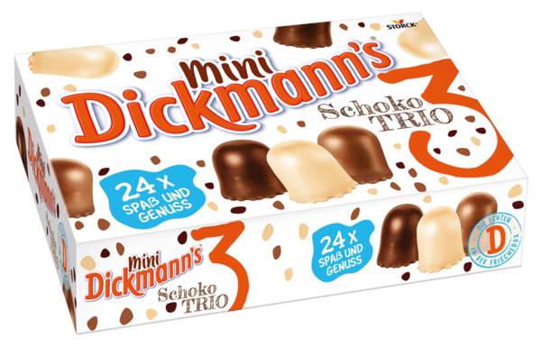Dickmann's Mini Dickm.chocolate trio 24pc200g 200 G/PK