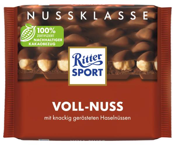 Ritter Sport Voll-Nuss, 100 G/TF