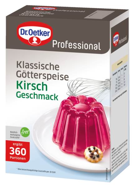 Dr.Oetker Professional Götterspeise Kirsch, zum Kochen, (1-39-203432) 1 KG/FS