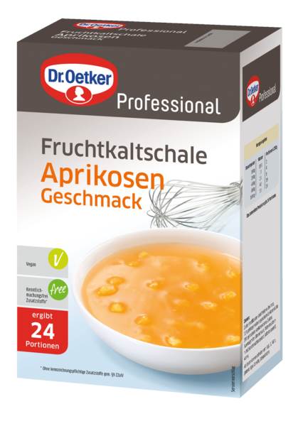 Dr.Oetker Professional Fruchtkaltschale Aprikosen-Geschmack, ohne Kochen, (1-39-203732) 1 KG/FS