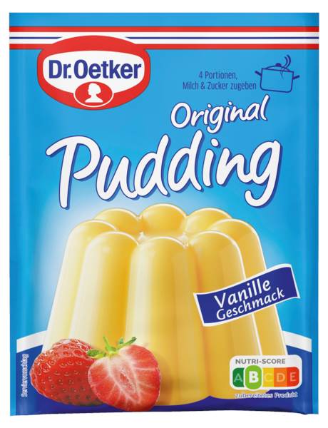 Dr.Oetker puddingpoeder vanille, kookpudding per 3 verpakt 111 GR/PK