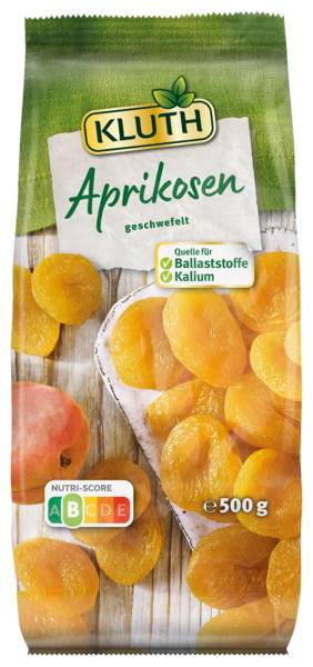 Kluth Aprikosen, getrocknet, 0,5 KG/BT