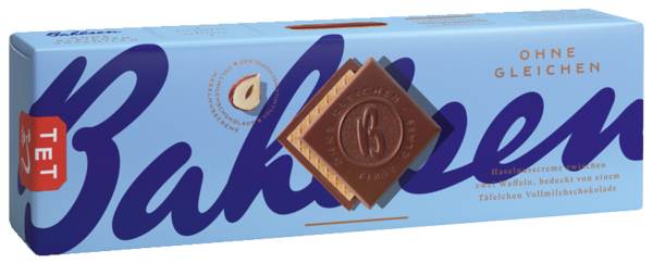 Bahlsen Ohne Gleichen Vollmilch, Waffelgebäck gefüllt mit Nougatcreme, 125 G/PK