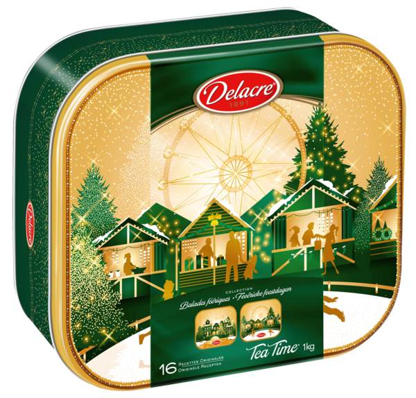 Delacre Tea Time, Gebäckmischung, 16fach sortiert, 1 KG/DS