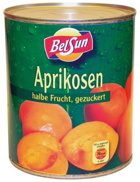 Aprikosen 1/2 Frucht, ATG:480g, 850ml, 850 ML/DS