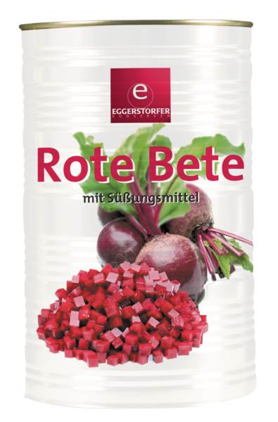 Eggerstorfer Rote Bete, gewürfelt, mit Süßstoff, ATG:2550g, 4250ml, 4250 ML/DS