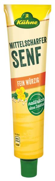 Kühne Senf, mittelscharf, 100 ML/TB