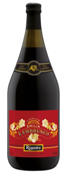 Cantine Coop.Riunite Lambrusco Dolcezza IGT, wino czerwone, słodkie, musujące, 1,5 L/BU