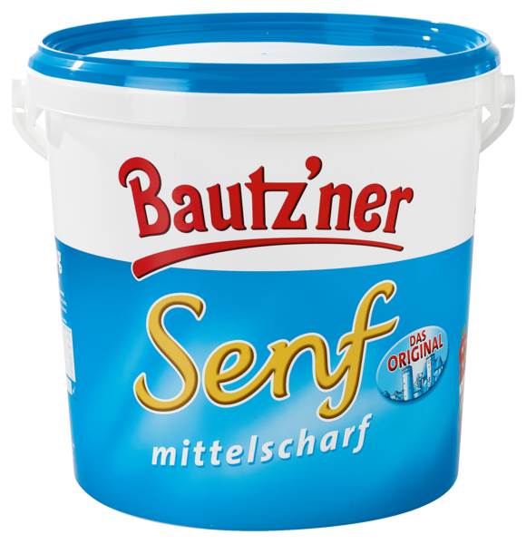 Bautz'ner Senf, mittelscharf, 10 KG/EI