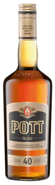 Pott Rum , alcohol 40% 0,7 L/FL
