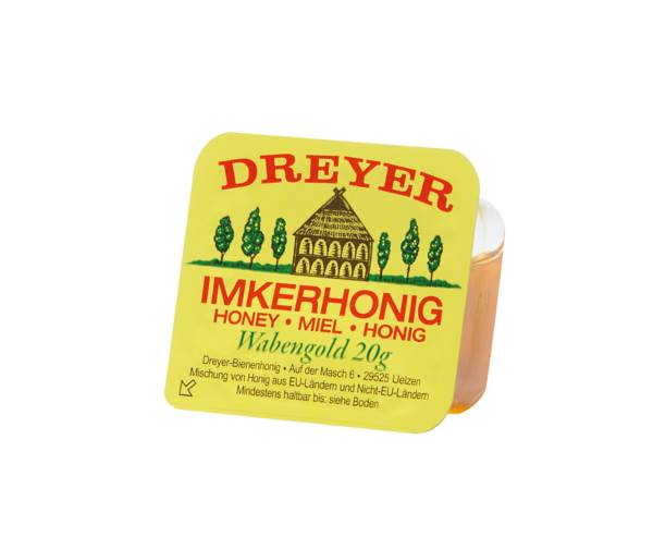 Dreyer Honig, flüssig, Portionen, 20g, 120 ST/KT EU+Nicht-EU