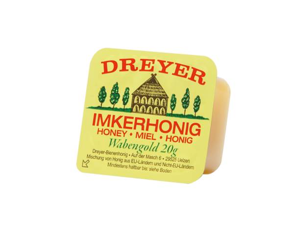 Dreyer Honig, cremig, Portionen, 20g, 120 ST/KT EG+Nicht-EG