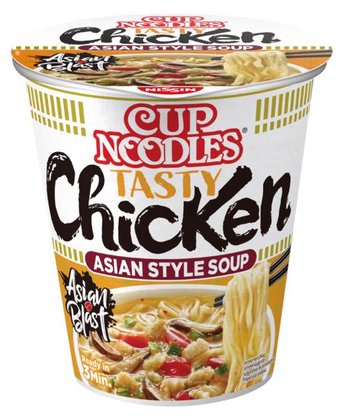 Nissin Food instant cup noodles kip, beker 67 GR/BK