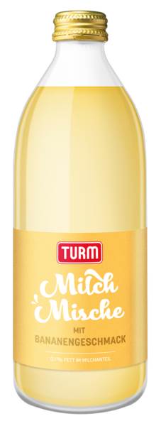 H-Milchmischgetränk Banane, 0,1% Fett, 500 ML/FL ungekühlt haltbar
