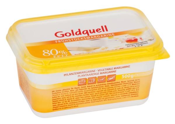 Goldquell Frhstcksmargarine, 0,5 KG/BE Goldquell Frhstcksmargarine, 0,5 KG/BE