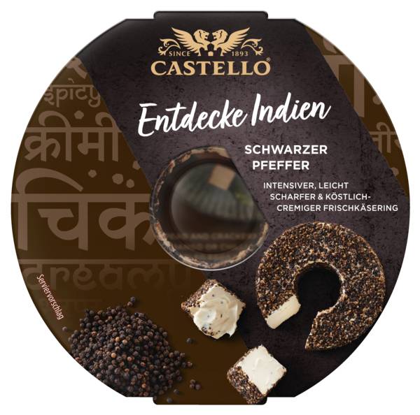 Castello Tolko Cheese"Pfefferkranz"70% 125g 125 G/PK