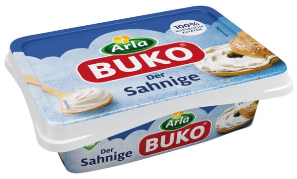 Arla Buko Der Sahnige, Frischkäse, Kuhmilch, 72% Fett i. Tr., Dänemark, 200 G/PK