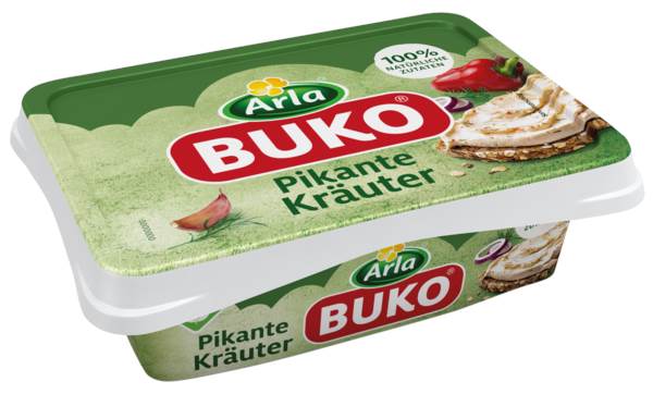 Arla Buko Pikante-Kräuter, Frischkäse, Kuhmilch, 67% Fett i. Tr., Dänemark, 200 G/PK