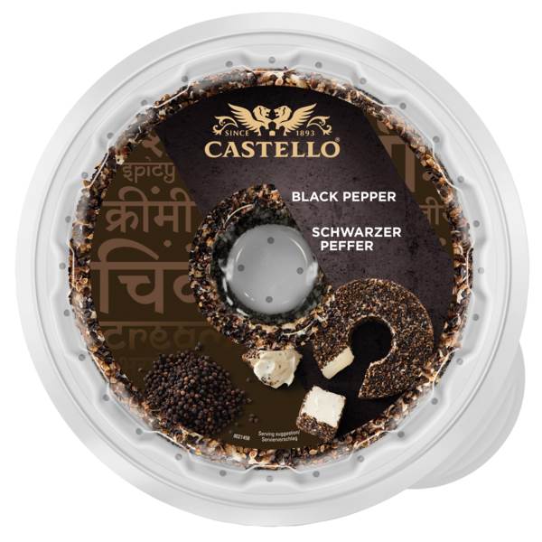 Castello Pfeffertorte, Frischkäse, Kuhmilch, 72 % Fett i.Tr., Dänemark, 1 KG/ST
