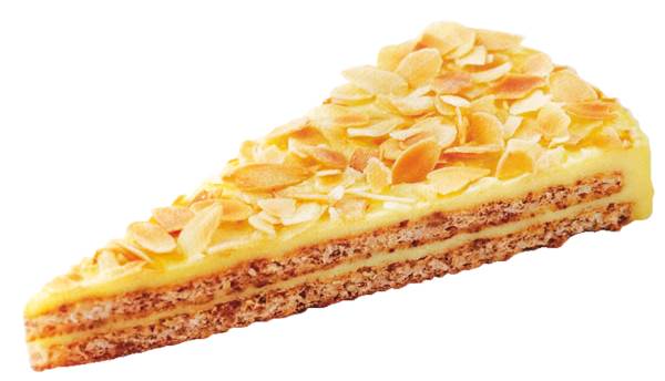 TK Almondy Original Schwedische Mandeltorte, zu 12 Stück vorgeschnitten, glutenfrei, 900 G/ST ohne Konservierungs- und Farbstoffe, Ø 28cm,