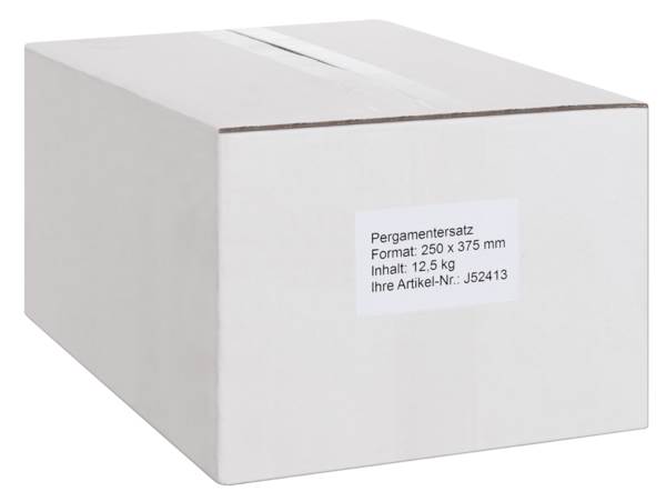 Julia Pergamentersatz, 1/8 Bogen, 250x375mm, 12,5kg-Packung, ca. 2660 Bogen, (J52413) 12,5 KG/PK