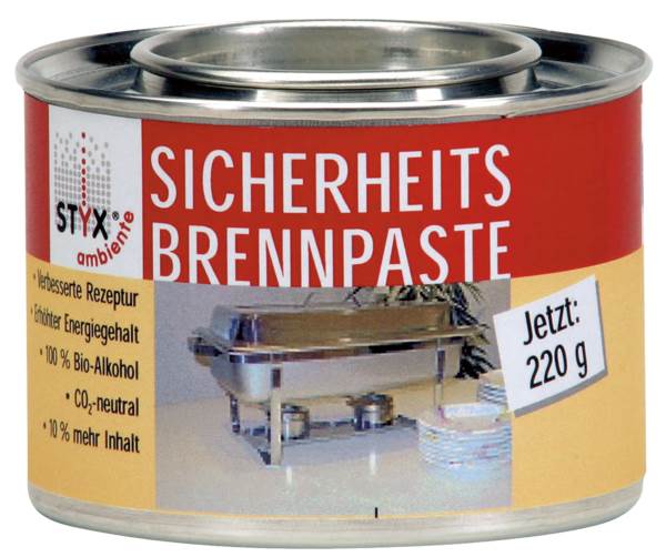 Styx Sicherheits-Brennpaste, TÜV geprüft, 220 G/DS