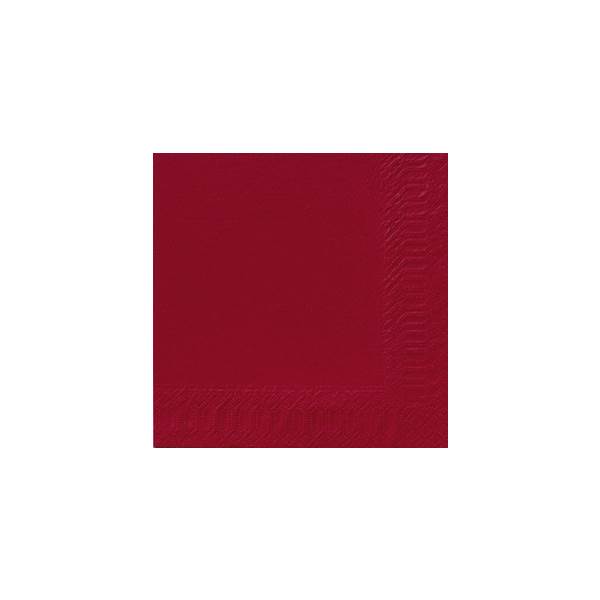 Duni Zelltuch-Servietten, bordeaux, 40x40cm, 3-lagig, 1/4 Falz, 250 Stück, (213127) 1 PK