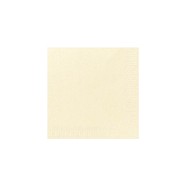 Duni Zelltuch-Servietten, cream, 40x40cm, 3-lagig, 1/4 Falz, 250 Stück, (213455) 1 PK