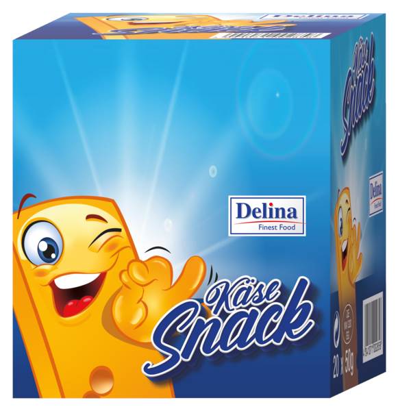 Gouda Käse-Snack, Schnittkäse, Kuhmilch, 48% Fett i.Tr., Deutschland, 50g, 20 ST/DS einzeln verpackt