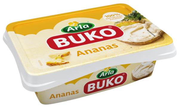 Arla Buko Ananas, Frischkäse, Kuhmilch, 60% Fett i.Tr., Dänemark, 200 G/PK