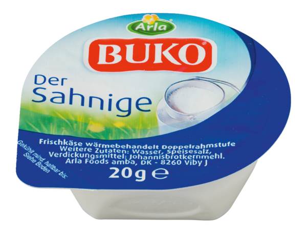 Arla Buko Natur, Frischkäse, Kuhmilch, 73% Fett i. Tr., Dänemark, 20g, 48 ST/PK