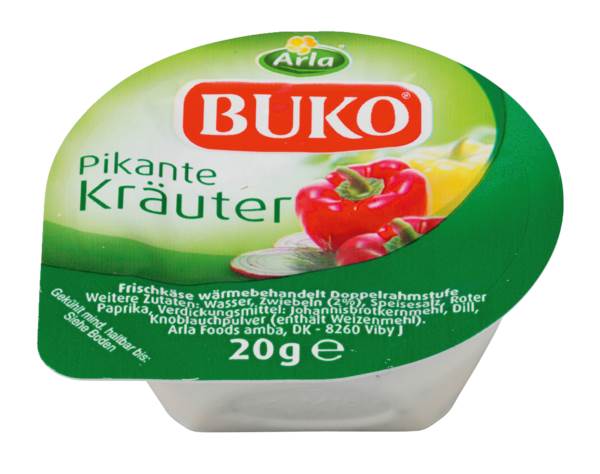 Arla Buko Cream Cheese herbs 63% 48x20g 48 PC/PK