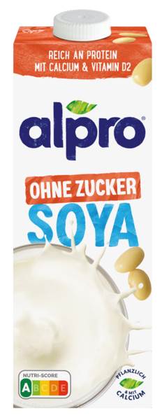 Alpro Soja Drink ungesüßt, 1 L/PK ungekühlt haltbar
