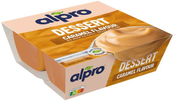 Alpro Sojadessert Caramel, 125g, 4 BE/PK ungekühlt haltbar