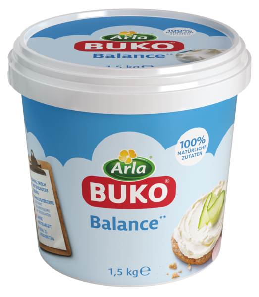 Arla Buko Natur, Frischkäse, Kuhmilch, 52 % Fett i. Tr., Dänemark, 1,5 KG/BE