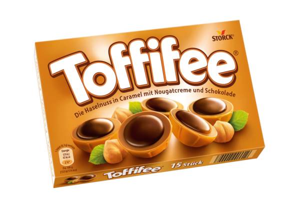 Toffifee Toffifee, Haselnuss in Karamell mit Nougatcreme, 15 Stück, 125 G/PK