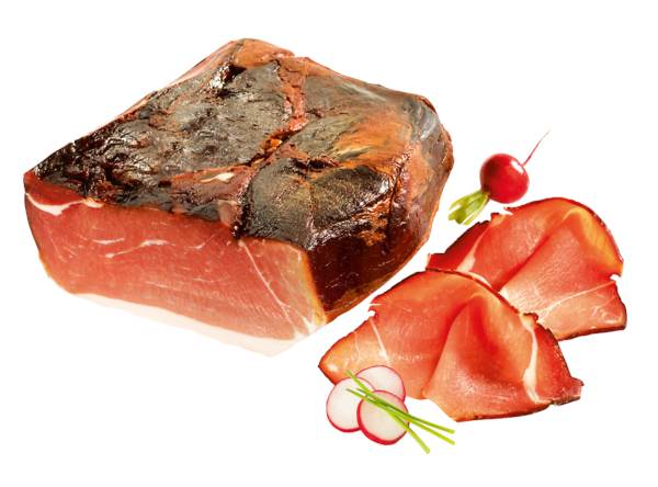 Albus Schwarzwälder Schinken, ohne Knochen und Schwarte - geräuchert - 1/2 Stück, 1,75 KG/ST Riegel aus Unterschale, Hüfte und anteilig Nuss