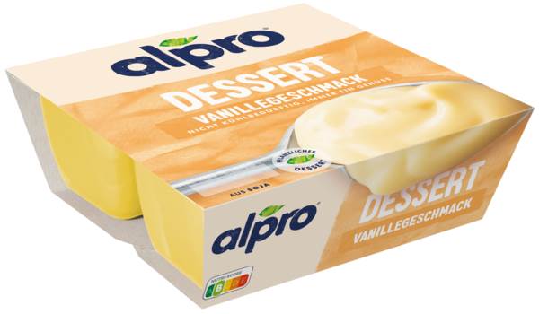 Alpro Sojadessert Vanille, 4x125g, 4 BE/PK
