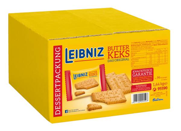 Leibniz Butterkeks, 3er Portion à ca. 15 g, 96 PO/KT