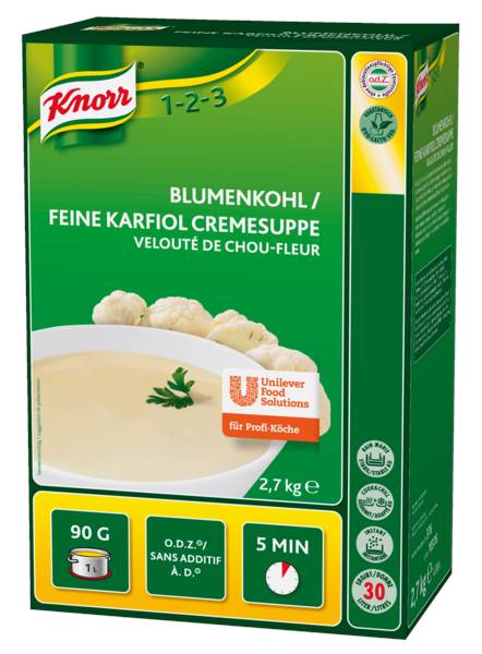 Knorr Blumenkohl Cremesuppe, ohne deklarationspflichtige Allergene, (376) 2,7 KG/FS