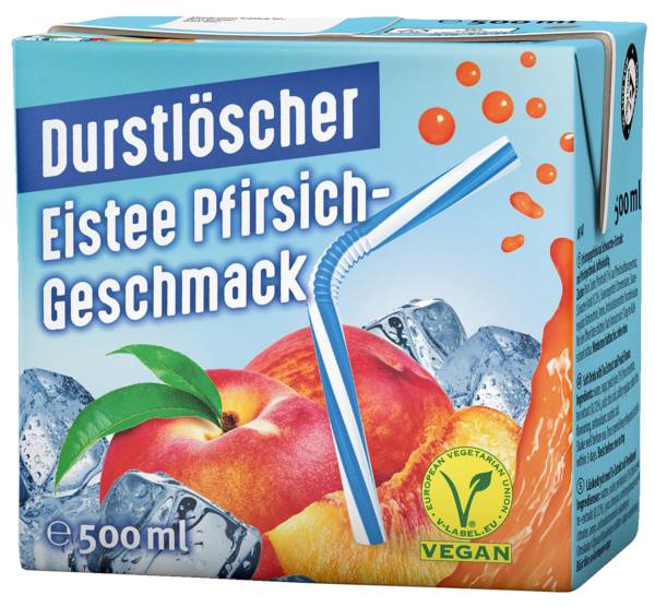 Durstlöscher Durstlöscher Eistee Pfirsich, 0,5 L/PK