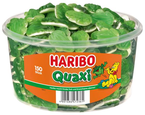 Haribo Frösche, Fruchtgummi-Frösche mit Schaumzucker, 150 ST/DS