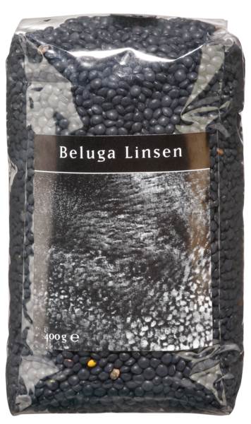 Beluga Linsen, schwarz, 0,4 KG/BT