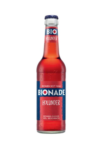 Bionade Holunder, Bio Erfrischungsgetränk, MW, 0,33 L/FL
