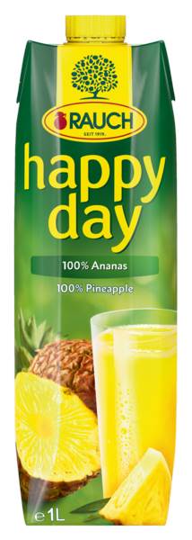 Happy Day Ananas Saft 100%, 1 L/PK