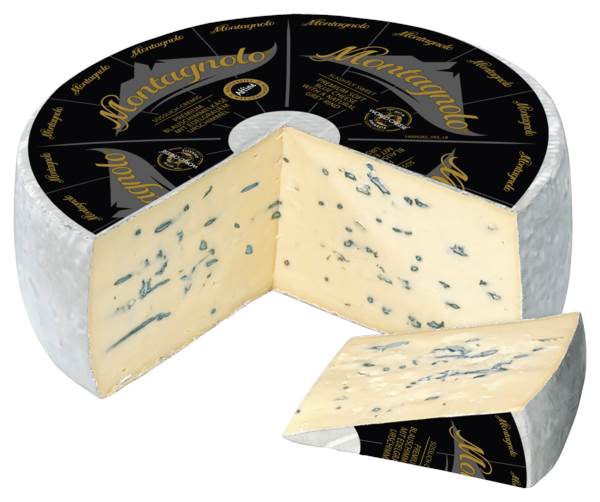 Montagnolo Affiné, Weichkäse aus Kuhmilch, 70% Fett i.Tr., Deutschland, ca. 2 KG/ST kaltgereifter Premium Blaukäse mit edelgrauem Urschimmel