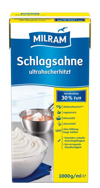 Milram Milram UHT cream 30% fat 1l 1 KG/PK