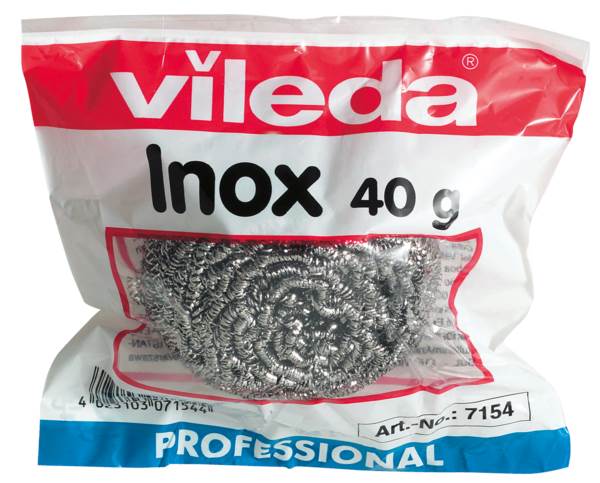 Vileda Inox Scheuerspirale, Edelstahl, 40g, (100200) 1 ST