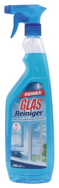 Reinex Glasreiniger, mit Sprühkopf, (0112) 1 L/FL