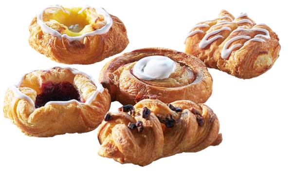 Mr Schulstad Mini Duńskie ciastka 120 x 42 g, miks ciastek: warkocz klonowy, 120 ST/KT